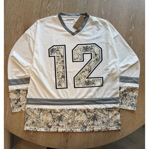 Broken Threads Jersey XL White And Camo #Y2K #streetwear #12 Football Jersey